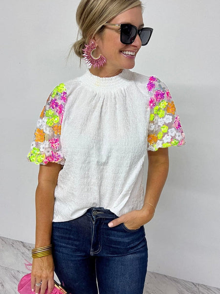 Eye-Catching Sequin Top
