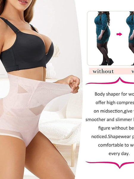 Women's High Waist Mesh Hip Lift Tights Shorts in Classic Black Color for All Seasons