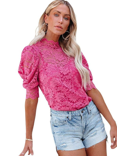 Lace Skull Print Long Sleeve T-Shirt