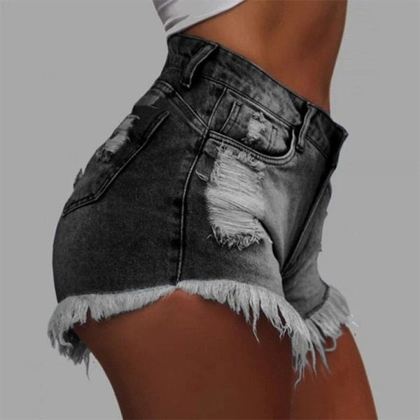 Faded Jean Shorts