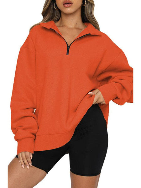 Women's Stylish Zip-Up Sweatshirt and Solid Sweatpants Two-Piece Set with practical styling and dependable silhouette control.