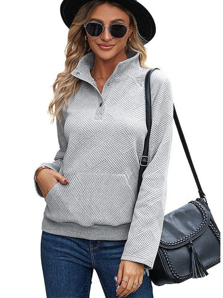 Solid Oversize Zipper Long Sleeve Pullover Basic Hoodie