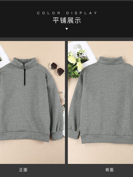 Women's Stylish Zip-Up Sweatshirt and Solid Sweatpants Two-Piece Set with practical styling and dependable silhouette control.
