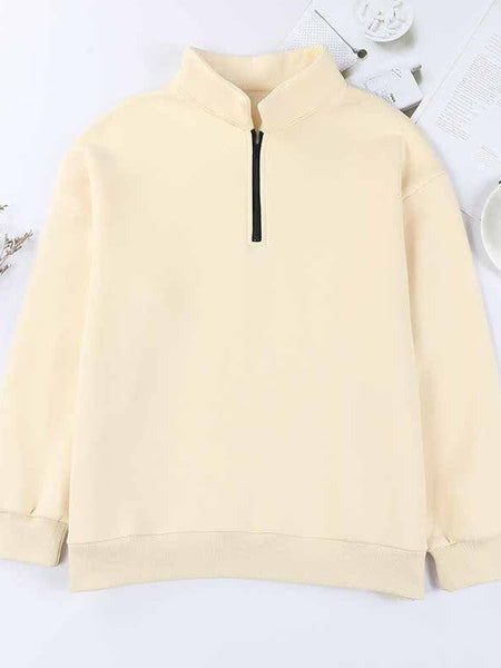 Women's Stylish Zip-Up Sweatshirt and Solid Sweatpants Two-Piece Set with practical styling and dependable silhouette control.