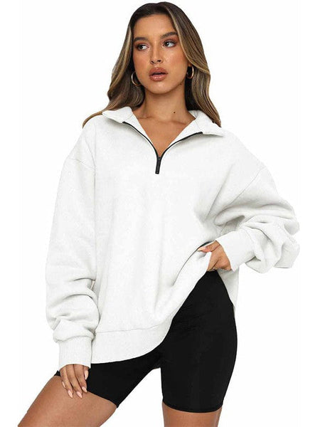 Women's Stylish Zip-Up Sweatshirt and Solid Sweatpants Two-Piece Set with practical styling and dependable silhouette control.