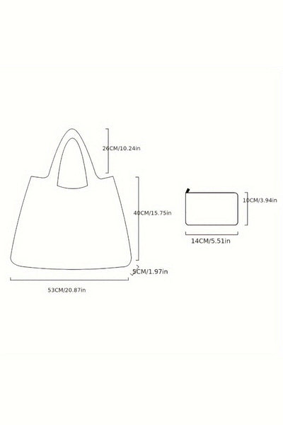 Women's Black Daisy Print Foldable Tote Bag | Lightweight Poly Shopper