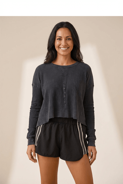 Women's Black Varsity Striped High-Waist Athleisure Shorts