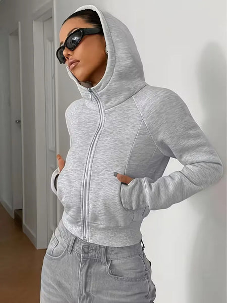 Women's Casual Sport Hooded Sweatshirt