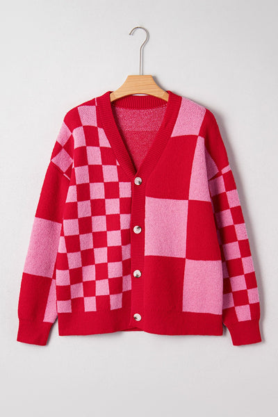 women's cozy women's tartan plaid cardigan sweater - stylish fall and winter layering essential for effortless chic looks with practical styling and
