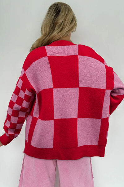 women's cozy women's tartan plaid cardigan sweater - stylish fall and winter layering essential for effortless chic looks with practical styling and
