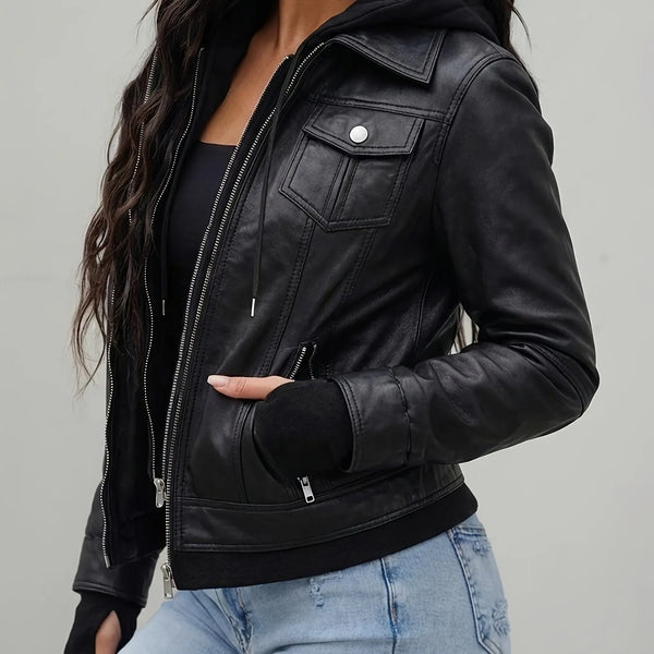 Women's Detachable Hooded Jacket