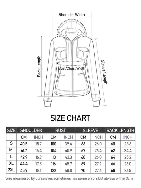 Women's Detachable Hooded Jacket