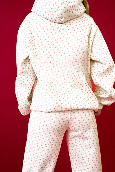 Women's Ditsy Floral Hoodie and Jogger Loungewear Set