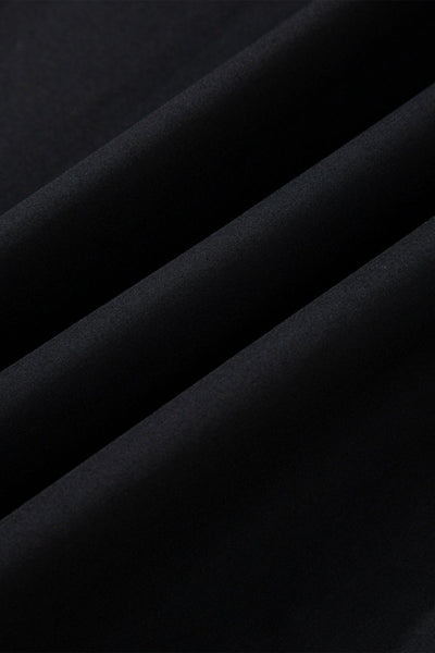 Women's Elegant Women's Black Long Sleeve Blouse - Chic Casual Top with Comfortable Fit for Versatile Everyday Style