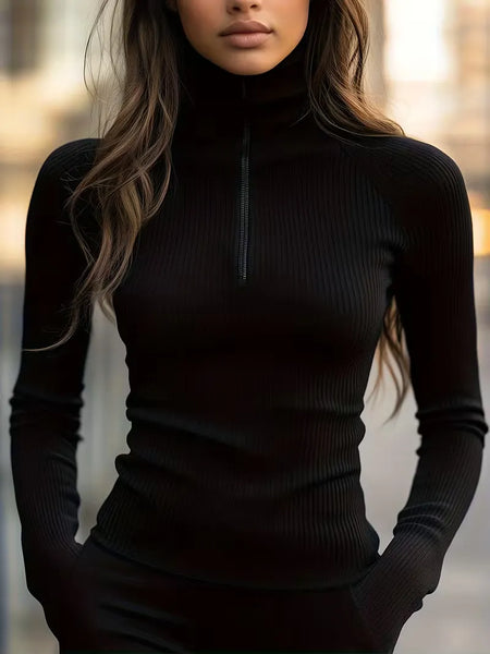 Women's Half-Zip Pullover Sweater