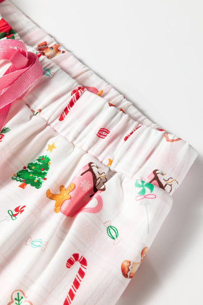 Women's Holiday Whimsy Pajama Set: Collared Short and Top Duo with practical styling and dependable silhouette control.