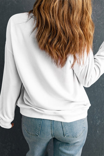 Women's Merry Bow Holiday Graphic Sweatshirt in Cotton Blend