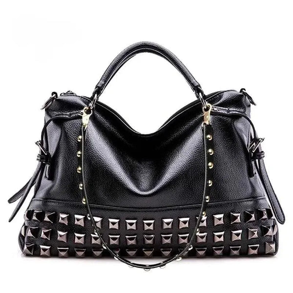 Women's PU Leather Rivet Tote