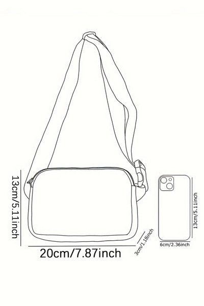 Women's Retro Floral Canvas Crossbody Bag with Adjustable Strap