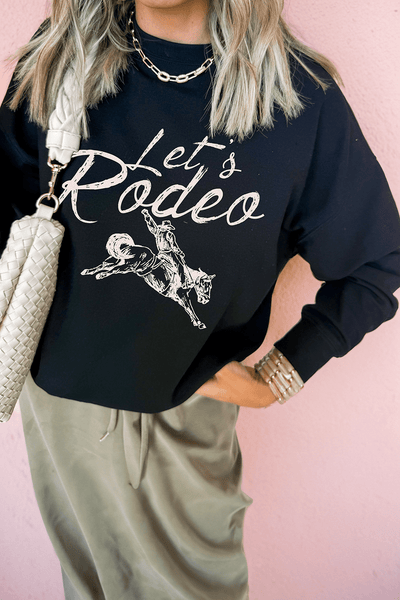 Women's Western Let's Rodeo Graphic Sweatshirt