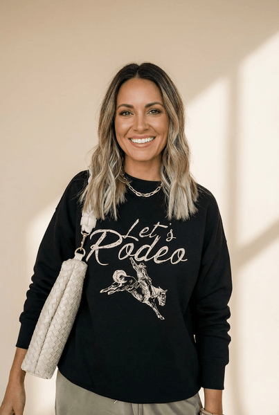 Women's Western Let's Rodeo Graphic Sweatshirt