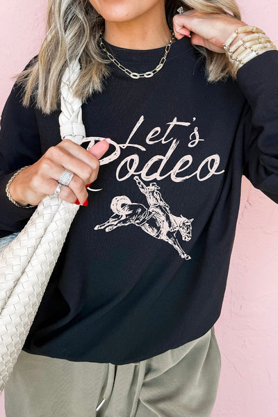 Women's Western Let's Rodeo Graphic Sweatshirt