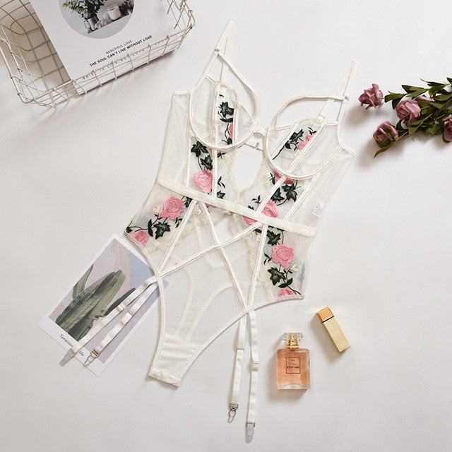 3 Piece Floral Class Lingerie lingerie 35.00 Fashion Play