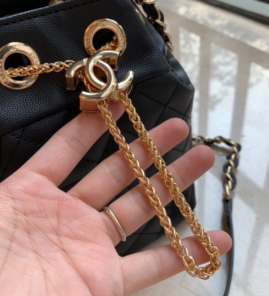 Designer Rope Chain Bucket Bag