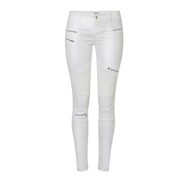 Ivory Zip Low Waist Pants