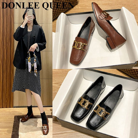 Square Toe Loafers