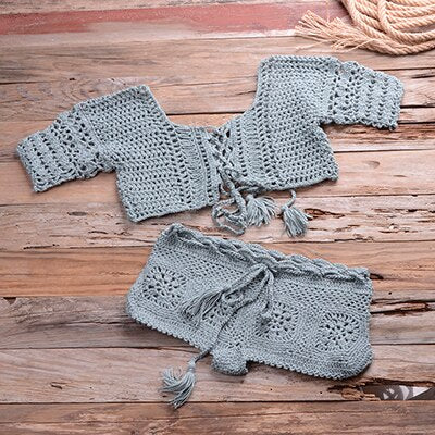 Crochet Knit Beachwear swimsuit 31.00 Fashion Play
