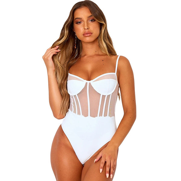 See-Through Push Up Bodysuit womens tops 29.00 Fashion Play