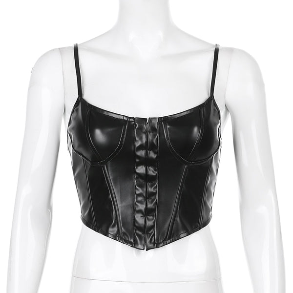 Leather Camisole womens tops 29.00 Fashion Play
