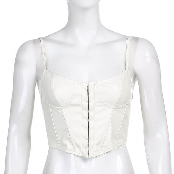 Leather Camisole womens tops 29.00 Fashion Play