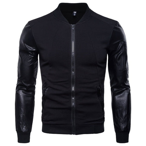 Leather Sleeve Jacket  39.00 Fashion Play