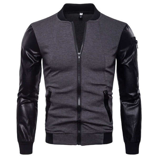 Leather Sleeve Jacket  39.00 Fashion Play