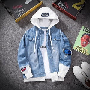 Denim Hoodie  53.00 Fashion Play