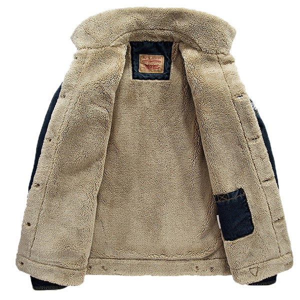 Denim Fleece Coat